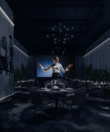 Hotel Mestarin kokoontumiskokemuksen kruunaa juhlasalimme kahden kerroksen korkuinen ja 30 neliömetrin suuruinen mediaseinä, joka on visuaalisesti hyvin vaikuttava ja tuo tunnelmaa niin peli-, leffa- kuin gaalailtoihinkin.