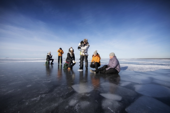 kuva: VIsit Oulu Yhdysvaltalaisturistit pääsevät Oulun alueella nauttimaan talvisesta luonnosta tulevana talvikautena.