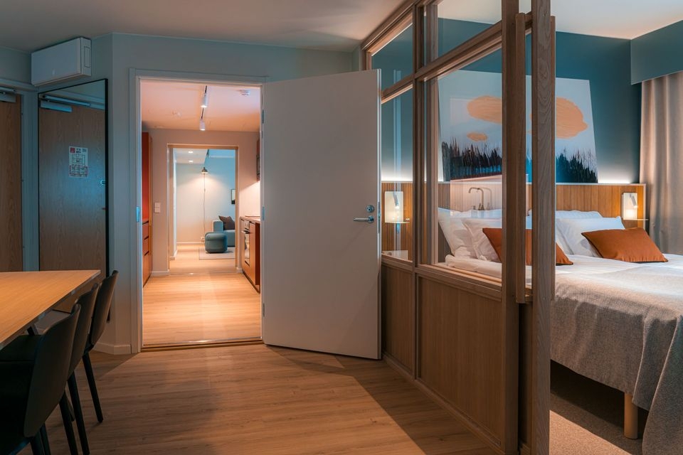 Seurahuone Apartments, makuuhuone. Original Sokos Hotel Seurahuone, Savonlinna.