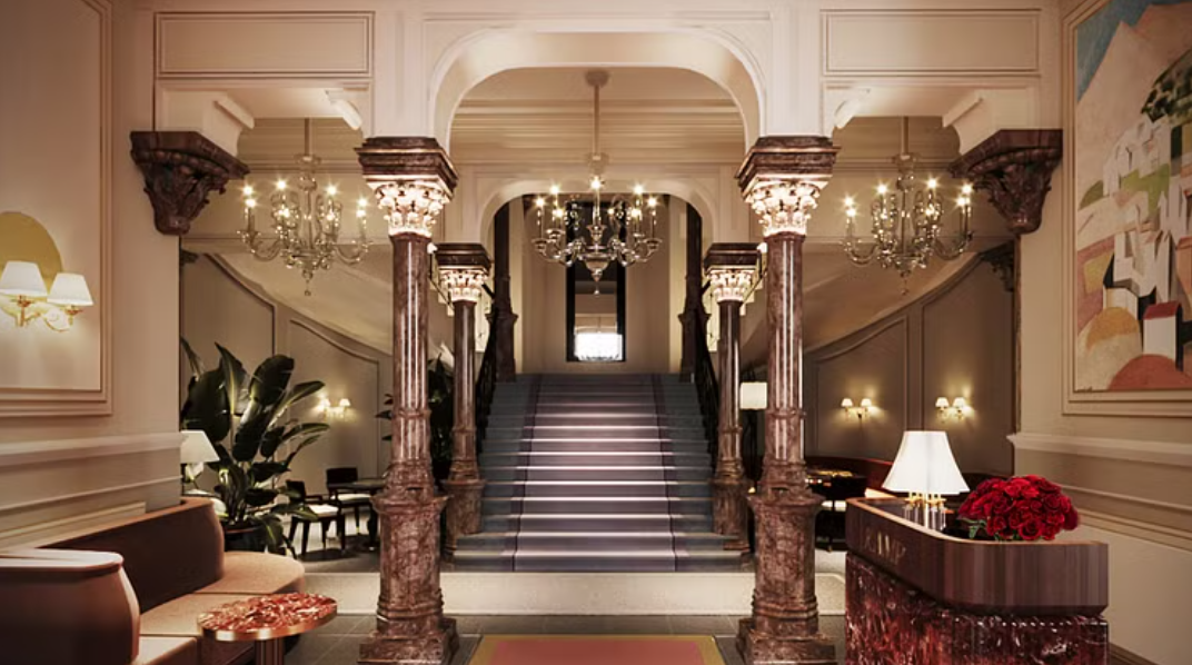 Kunnostuksessa siirretään pääsisäänkäynti takaisin alkuperäiselle paikalleen Esplanadille. Kuva: Strawberry